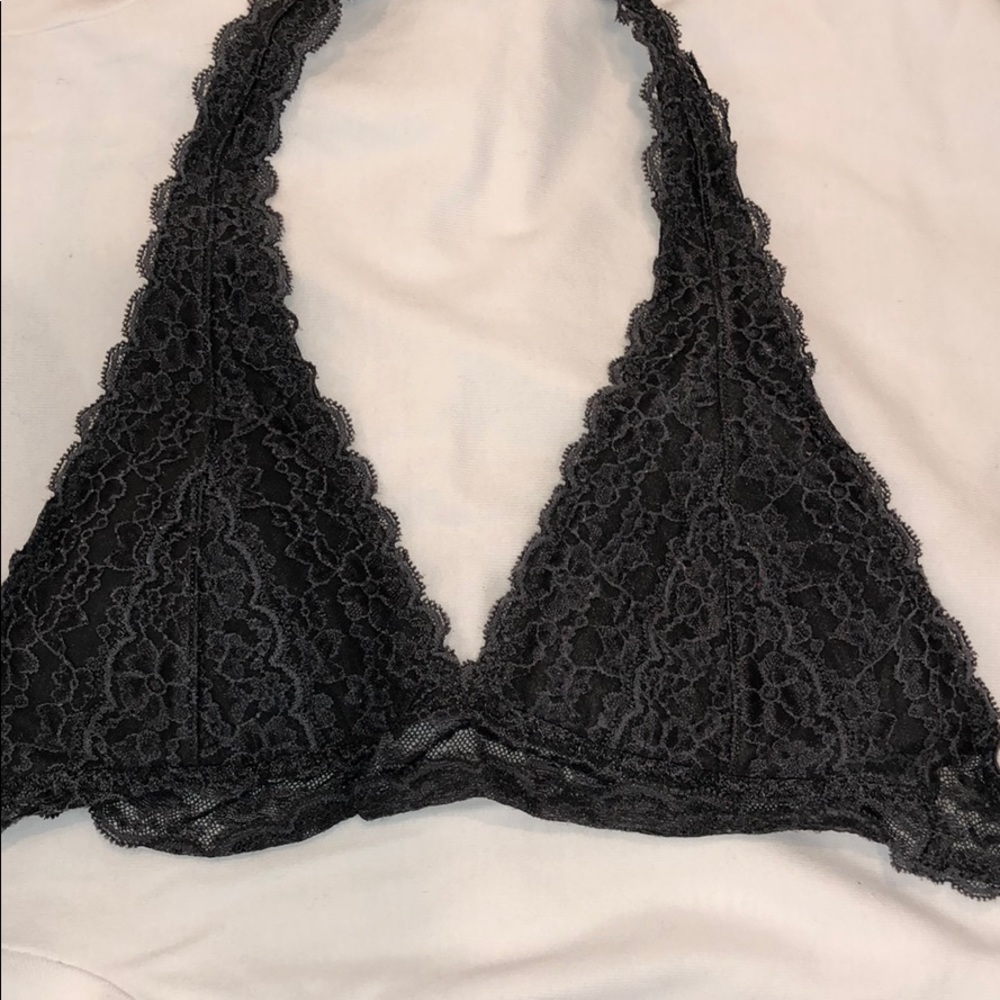 Hollister Gilly Hicks Gray Halter Bralette